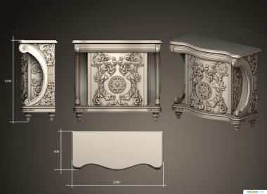 Stand (TM_0149) 3D model for CNC machine