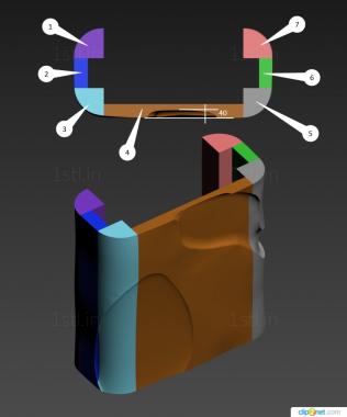 Stand (TM_0156) 3D model for CNC machine