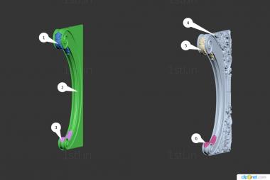 Stand (TM_0157) 3D model for CNC machine