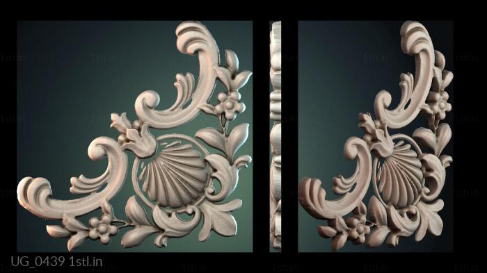 कोने (UG_0439) सीएनसी मशीन के लिए 3D मॉडल