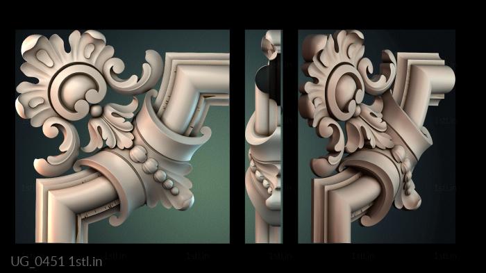 कोने (UG_0451) सीएनसी मशीन के लिए 3D मॉडल