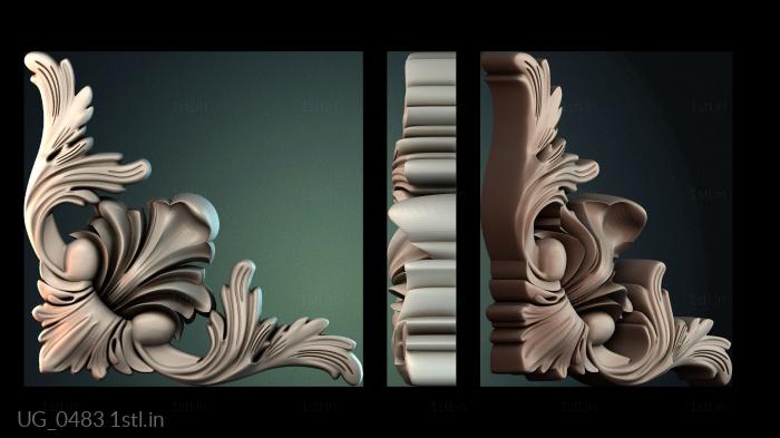 कोने (UG_0483) सीएनसी मशीन के लिए 3D मॉडल