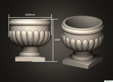 Vases (VZ_1440) 3D model for CNC machine