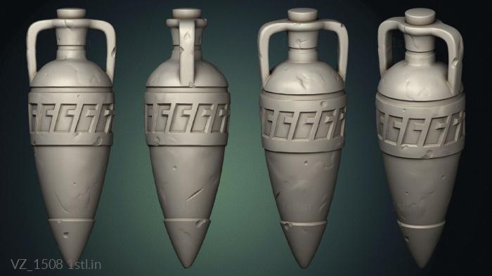 Vases (VZ_1508) 3D model for CNC machine