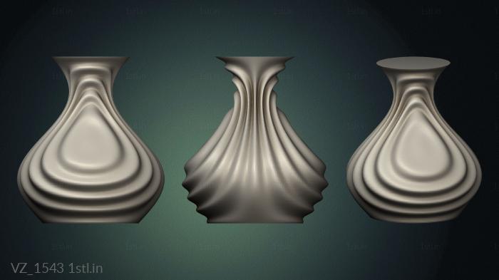 Vases (VZ_1543) 3D model for CNC machine