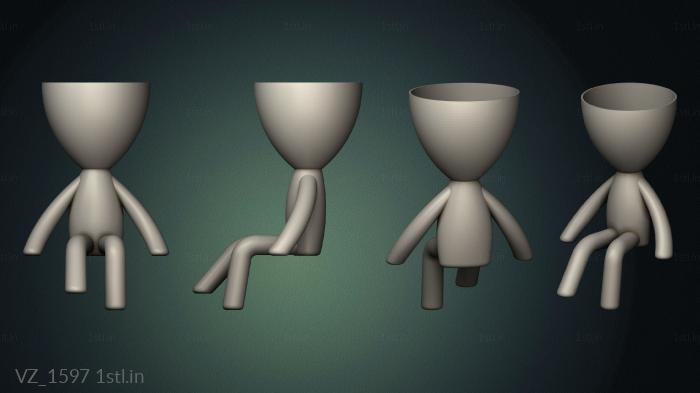 Vases (VZ_1597) 3D model for CNC machine