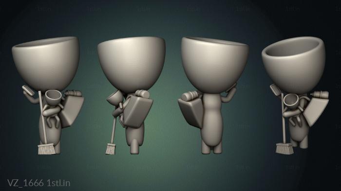 Vases (VZ_1666) 3D model for CNC machine