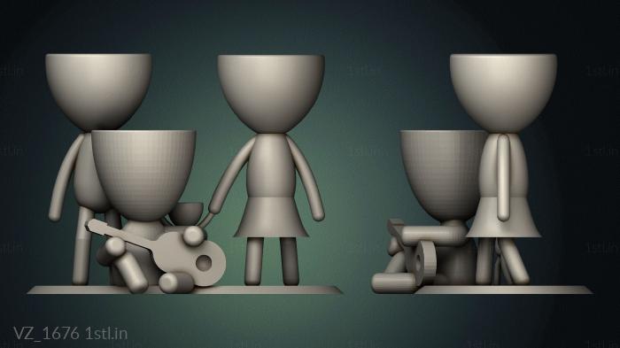 Vases (VZ_1676) 3D model for CNC machine