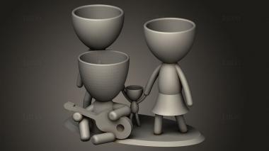 Vases (VZ_1676) 3D model for CNC machine