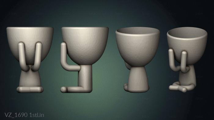 Vases (VZ_1690) 3D model for CNC machine