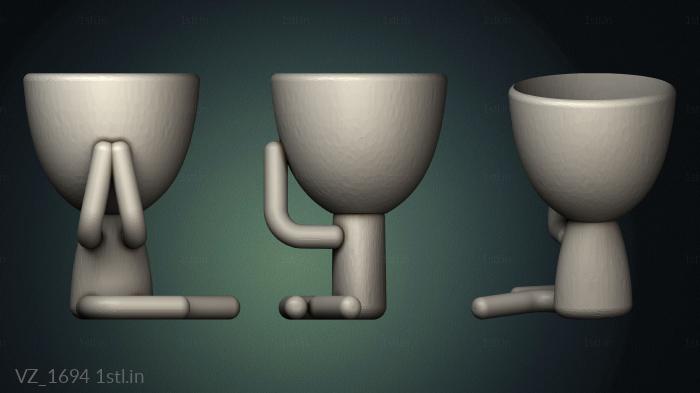 Vases (VZ_1694) 3D model for CNC machine