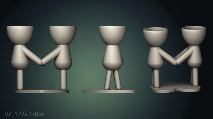 Vases (VZ_1775) 3D model for CNC machine