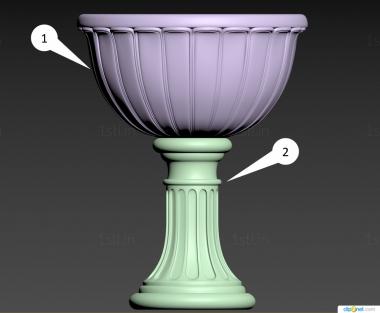 Vases (VZ_1804) 3D model for CNC machine