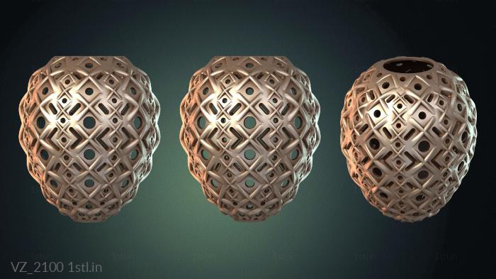 Vases (VZ_2100) 3D model for CNC machine