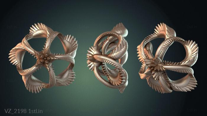 फूलदान (VZ_2198) सीएनसी मशीन के लिए 3D मॉडल