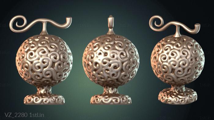 फूलदान (VZ_2280) सीएनसी मशीन के लिए 3D मॉडल