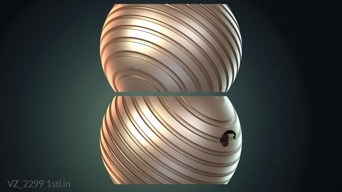 फूलदान (VZ_2299) सीएनसी मशीन के लिए 3D मॉडल