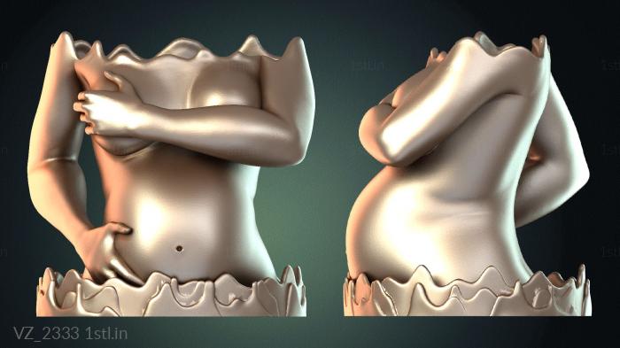 फूलदान (VZ_2333) सीएनसी मशीन के लिए 3D मॉडल