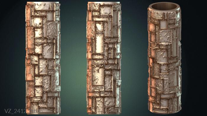 फूलदान (VZ_2412) सीएनसी मशीन के लिए 3D मॉडल