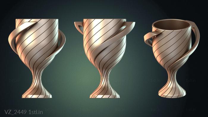 फूलदान (VZ_2449) सीएनसी मशीन के लिए 3D मॉडल