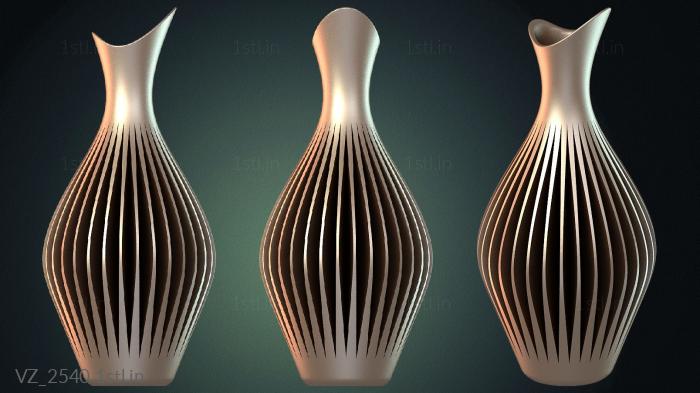 फूलदान (VZ_2540) सीएनसी मशीन के लिए 3D मॉडल