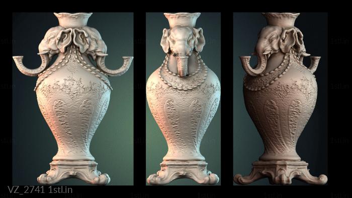 Vases (VZ_2741) 3D model for CNC machine