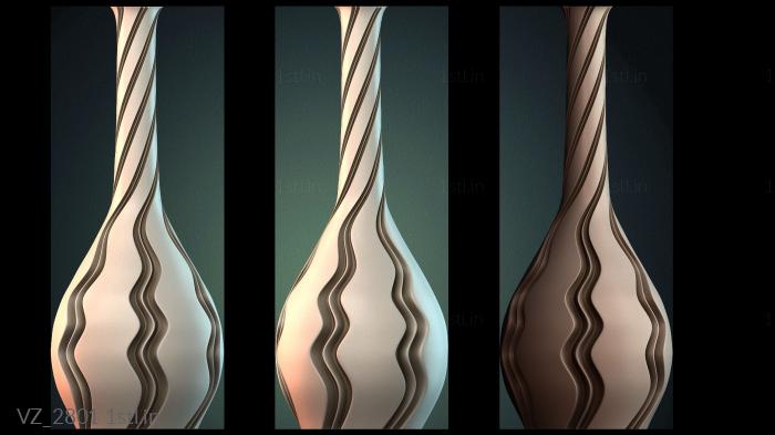 Vases (VZ_2801) 3D model for CNC machine