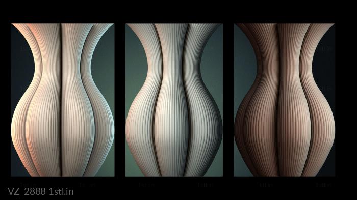 फूलदान (VZ_2888) सीएनसी मशीन के लिए 3D मॉडल