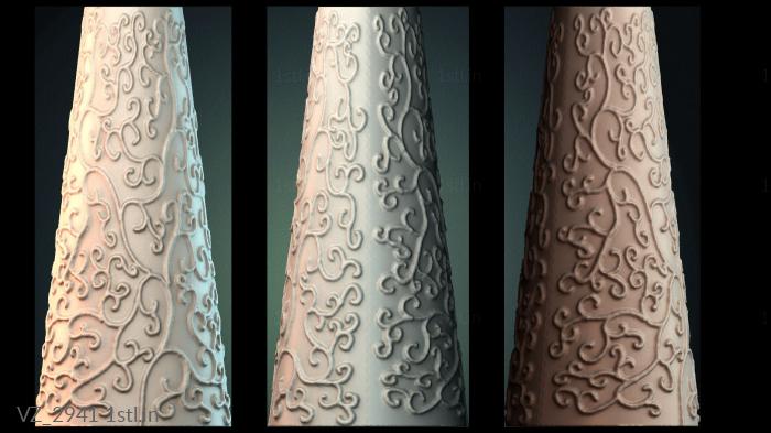 फूलदान (VZ_2941) सीएनसी मशीन के लिए 3D मॉडल